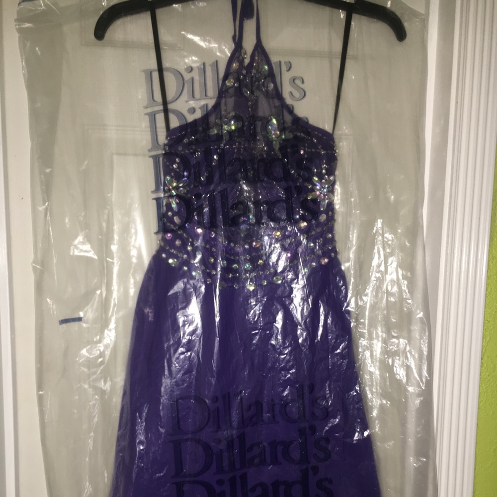 Short purple dress